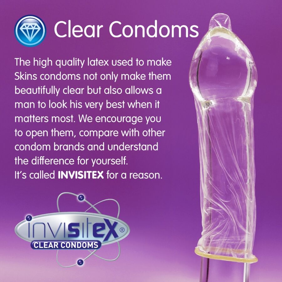 SKINS - EXTRA LARGE PREMIUM CONDOMS PACK 4