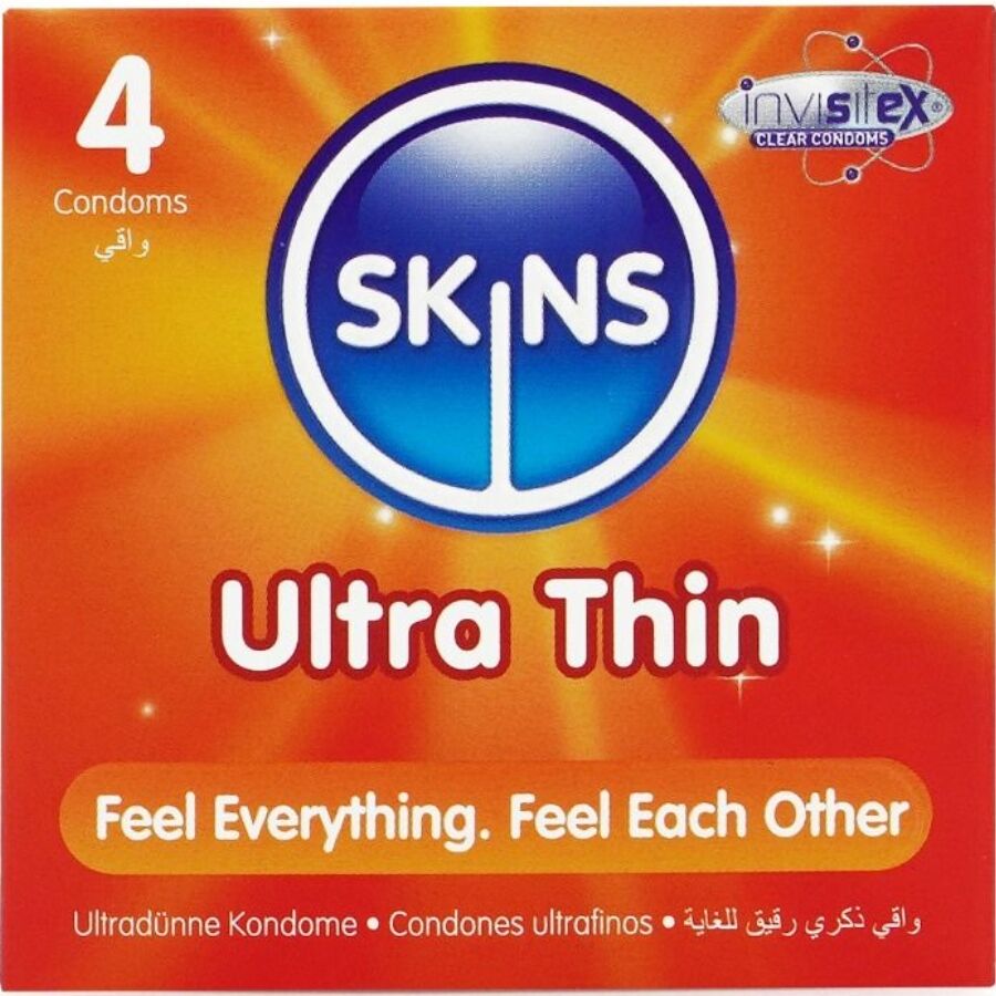 SKINS - PRÉSERVATIFS ULTRA FINS PREMIUM PACK DE 4