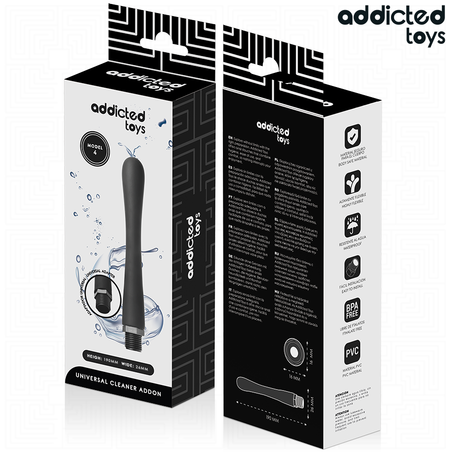 ADDICTED TOYS - ANAL CLEANER WITH UNIVERSAL ADAPTER MODEL 4