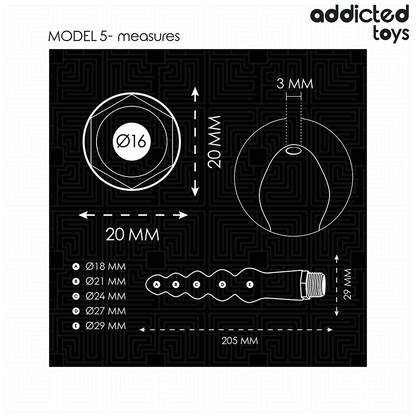 ADDICTED TOYS - ANAL CLEANER WITH UNIVERSAL ADAPTER MODEL 5