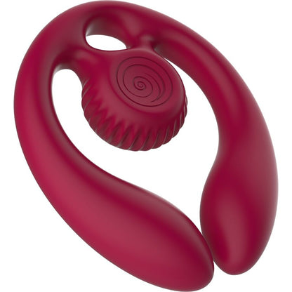 SNAIL VIBE - GIZI DUO COUPLES STIMULATOR REMOTE CONTROL BURGUNDY
