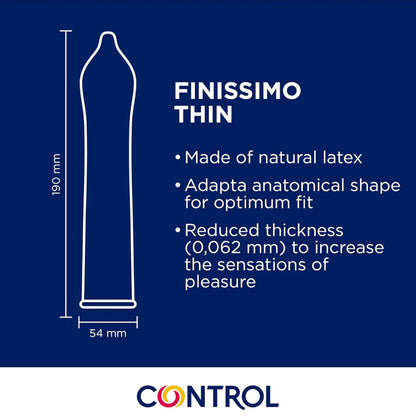CONTROL - FINISSIMO SENSO CONDOMS 144 UNITS