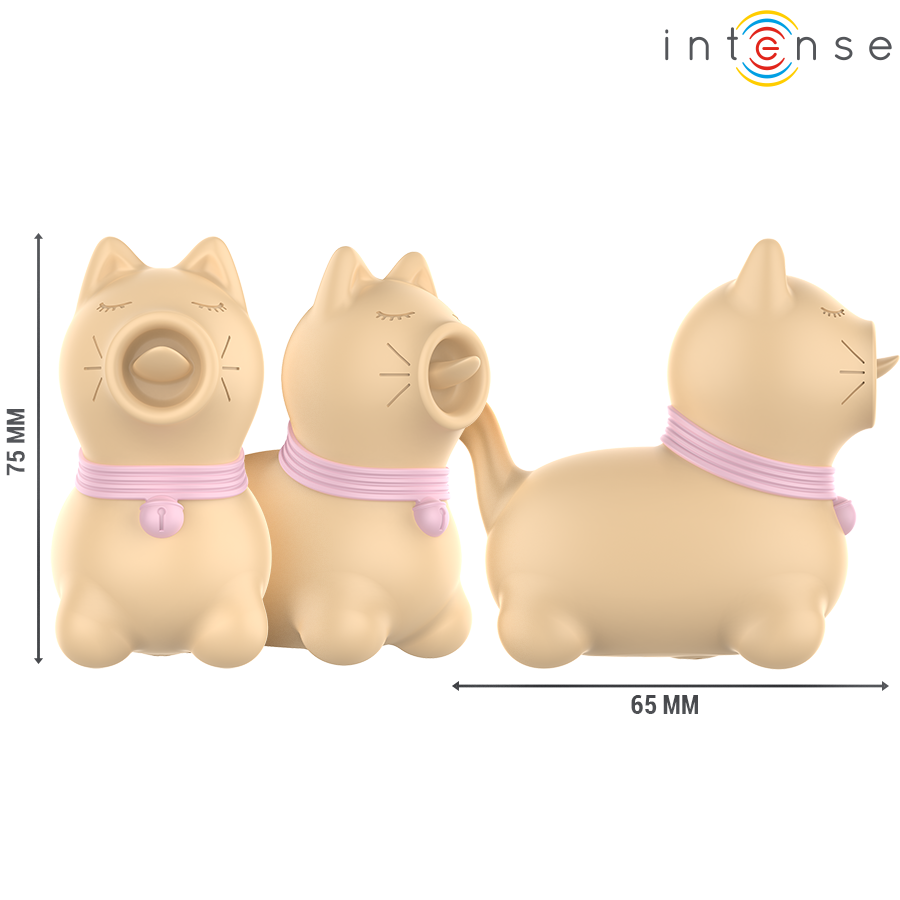INTENSE - TOULOUSE STIMULATOR WITH 360º ROTATING TONGUE YELLOW