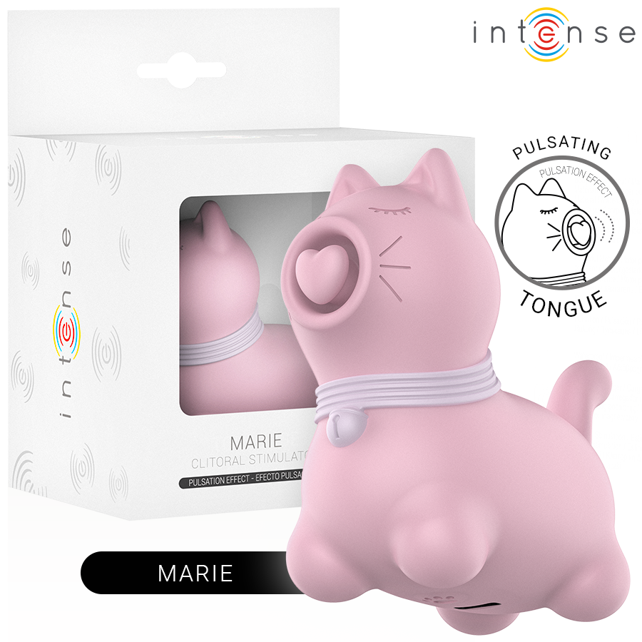INTENSE - STIMULATEUR LINGUAL EFFET PULSATION ROSE MARIE