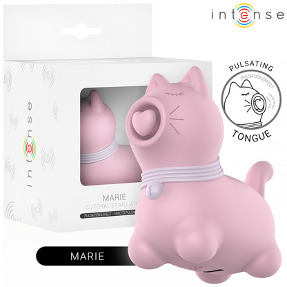 INTENSE - STIMULATEUR LINGUAL EFFET PULSATION ROSE MARIE