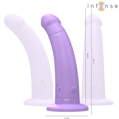 INTENSE - VIBREUR EDDIE 17,5 CM 10 VIBRATIONS TÉLÉCOMMANDE VIOLET