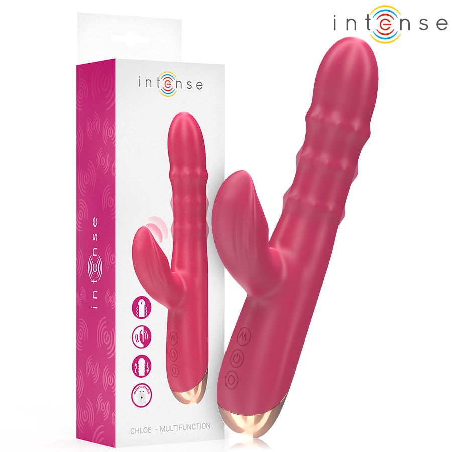 INTENSE - VIBREUR MULTIFONCTIONS CHLOE 3 EN 1 ROUGE