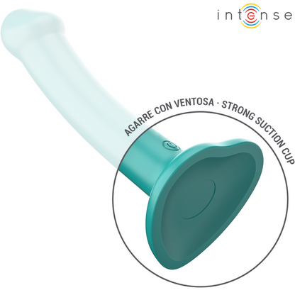 INTENSE - VIBREUR KATIE AVEC VENTOUSE 10 VIBRATIONS BLEU TÉLÉCOMMANDE