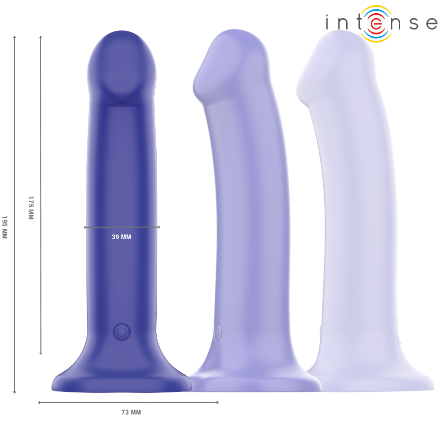 INTENSE - VIBREUR VENTOUSE VICTORIA 10 VIBRATIONS BLEU FONCÉ TÉLÉCOMMANDE