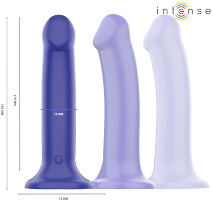 INTENSE - VIBREUR VENTOUSE VICTORIA 10 VIBRATIONS BLEU FONCÉ TÉLÉCOMMANDE