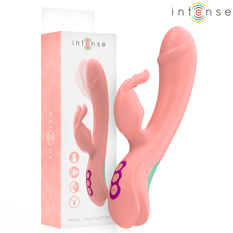 INTENSE - VIBREUR RACHEL RABBIT 5 VIBRATIONS ROSE