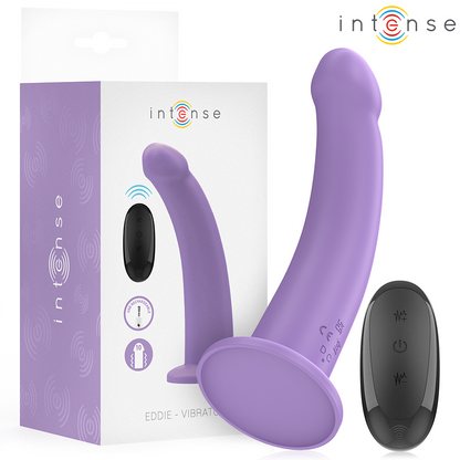 INTENSE - VIBREUR EDDIE 17,5 CM 10 VIBRATIONS TÉLÉCOMMANDE VIOLET
