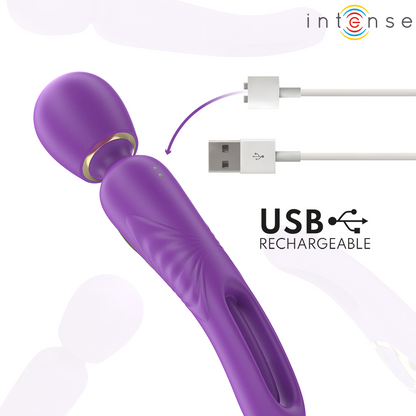 INTENSE - CHRISTY VIBRATING WAND WITH FLIPPING TONGUE