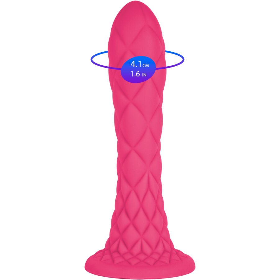 SILEXD - DREAMY DILDO FANTASY LIQUID SILICONE THERMOREACTIVE FUCHSIA 18.5 CM