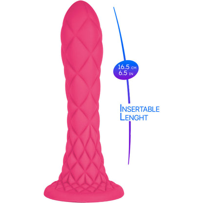 SILEXD - DREAMY DILDO FANTASY LIQUID SILICONE THERMOREACTIVE FUCHSIA 18.5 CM