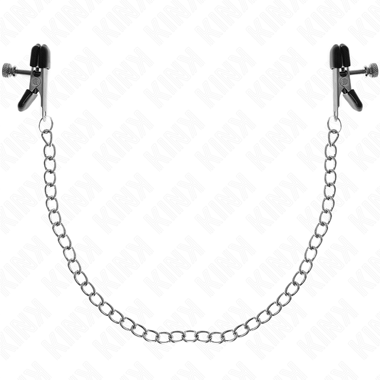 KINK - FLAT CHAIN NIPPLE CLAMPS SILVER 34 CM