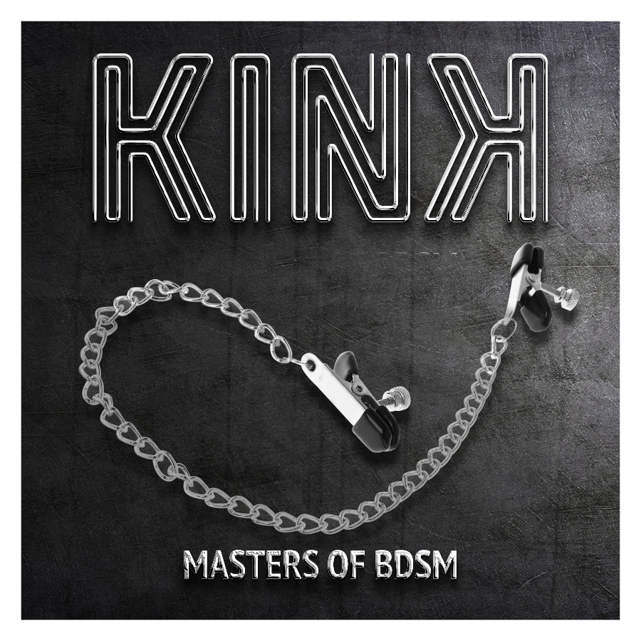 KINK - FLAT CHAIN NIPPLE CLAMPS SILVER 34 CM