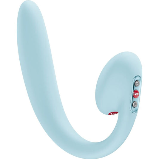 FUN FACTORY - CRESCENDO INSERTABLE DOUBLE AIR PULSE VIBRATOR ICE BLUE