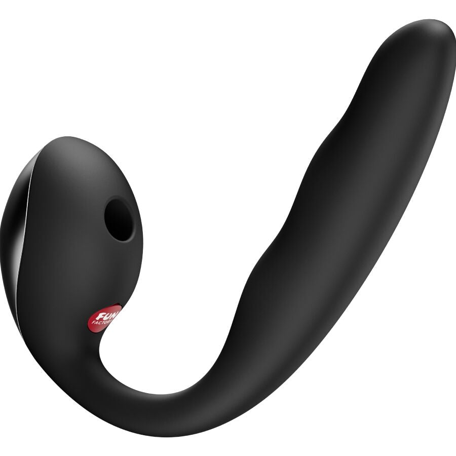FUN FACTORY - ALLEGRO INSERTABLE DOUBLE AIR PULSE VIBRATOR BLACK