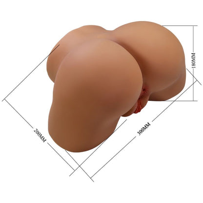 CRAZY BULL - GERIANN REALISTIC FEMALE BUTT VIBRATOR AND SUCKER WITH SOUND 5.5 KG