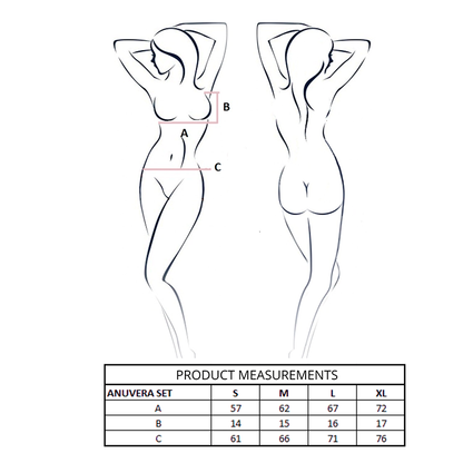 PASSION - ANUVERA BRA + THONG SET FIRE BRICK L/XL