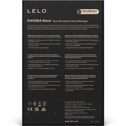 LELO - MASSEUR TRIPLE VIBRATION ENIGMA WAVE NOIR