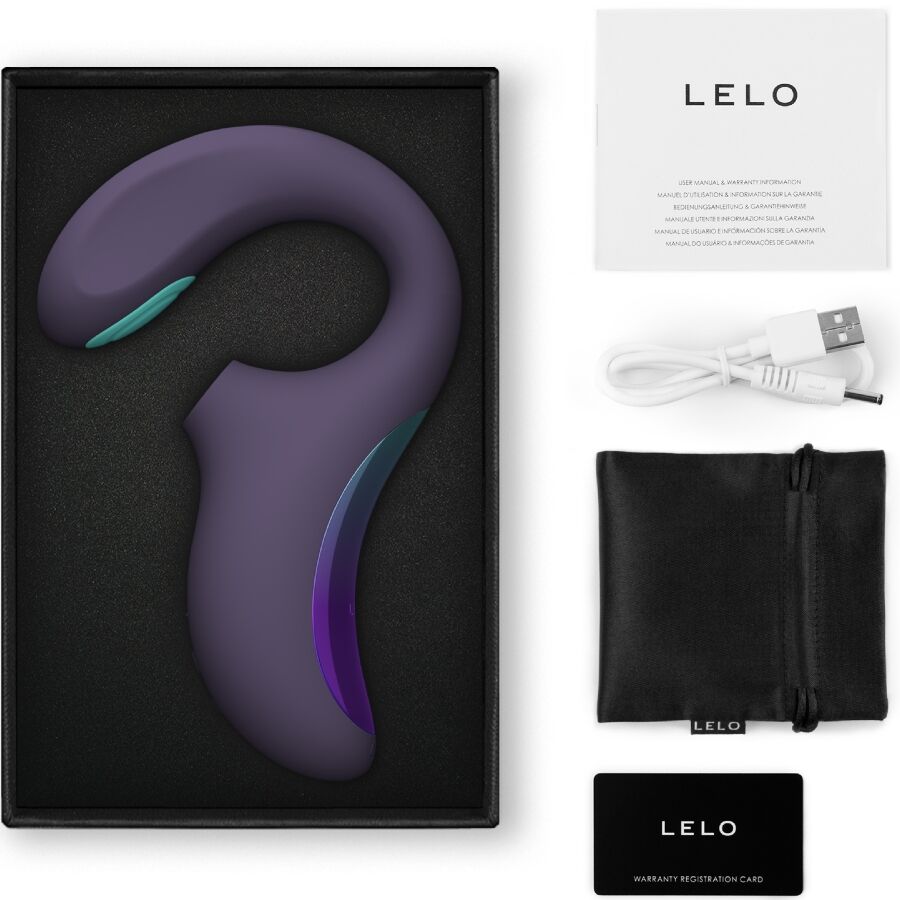 LELO - ENIGMA DOUBLE SONIC VIBRATOR POINT G CYBER PURPLE