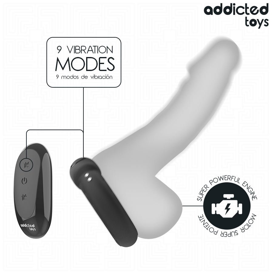 ADDICTED TOYS - HEATING EFFECT VIBRATING COCK RING REMOTE CONTROL