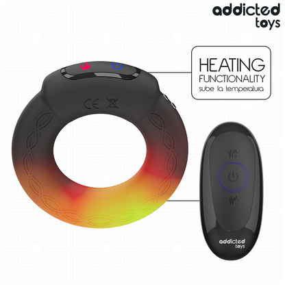 ADDICTED TOYS - HEATING EFFECT VIBRATING COCK RING REMOTE CONTROL