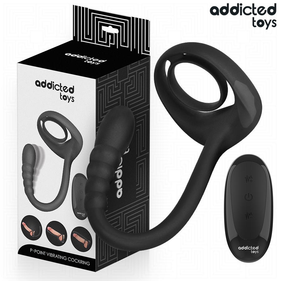 ADDICTED TOYS - P-SPOT VIBRATING COCK RING REMOTE CONTROL