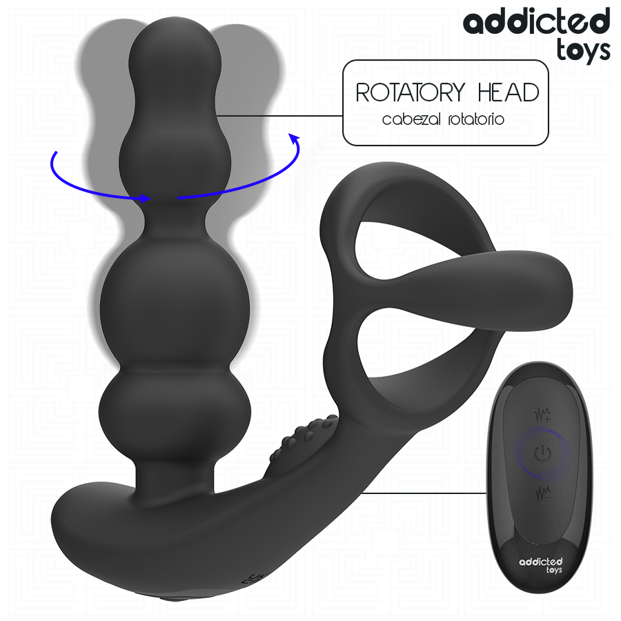 ADDICTED TOYS - ROTATING PROSTATE MASSAGER REMOTE CONTROL