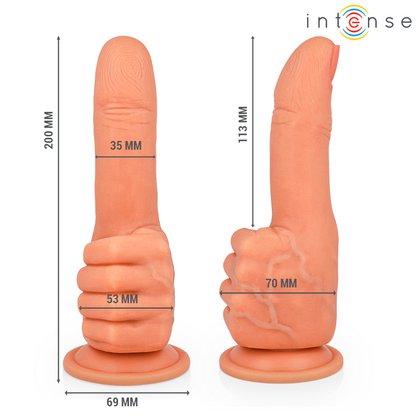 INTENSE - STIMULATEUR DE POINT G SOUPLE MAIN 11,3 CM