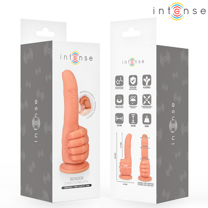 INTENSE - STIMULATEUR DE POINT G SOUPLE MAIN 11,3 CM