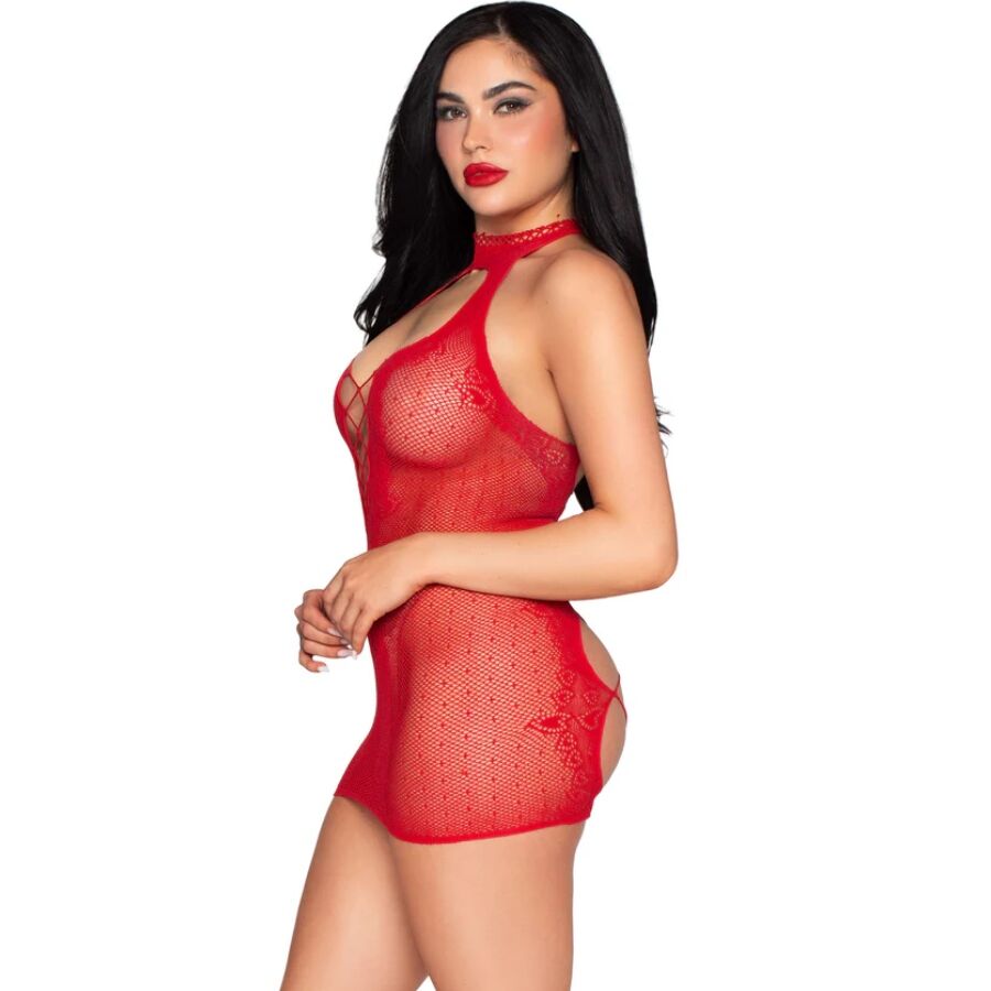 LEG AVENUE - 81675 HALTER MINI DRESS