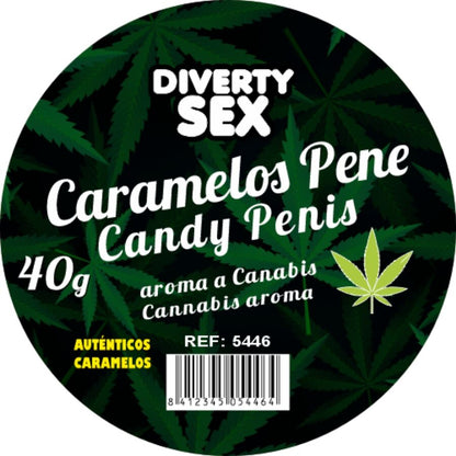 DIABLO GOLOSO - 20 BONBONS PÉNIS AROMATISÉS AU CANNABIS