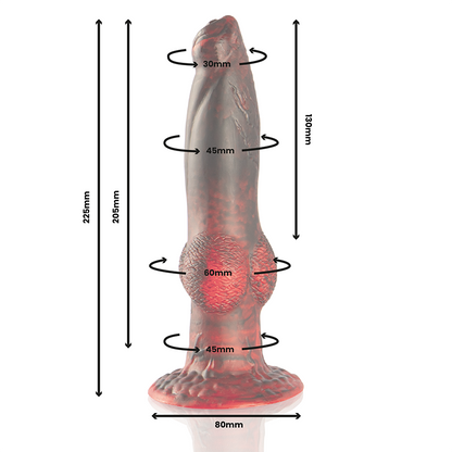EPIC - PROMETHEUS DILDO TITAN IN FLAMES RECHARGEABLE REMOTE CONTROL