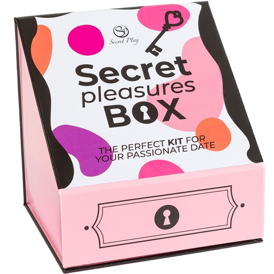 SECRET PLAY - CAJA DE PLACERES PARA PAREJAS: DADOS + BALA VIBRADORA + PLUMA DE ESTIMULACIÓN