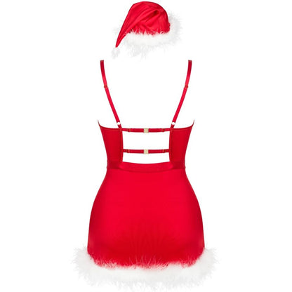 LIVCO CORSETTI FASHION - AGETHE LC 90607 CHEMISE + THONG + CHRISTMAS HAT L/XL