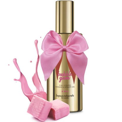 BIJOUX INDISCRETS - BUBBLE GUM 2Â·INÂ·1 SCENTED MASSAGE &amp; INTIMATE GEL 100 ML