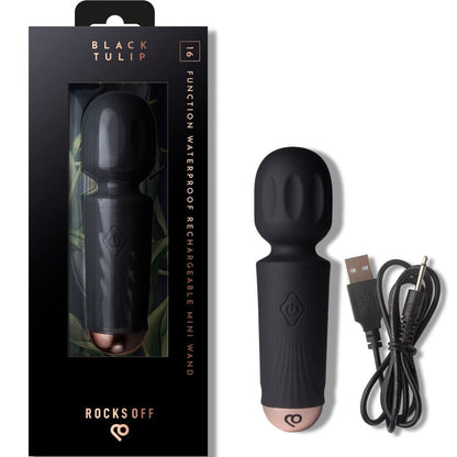 ROCKS-OFF - MINI RECHARGEABLE WAND 16 FUNCTIONS TULIP