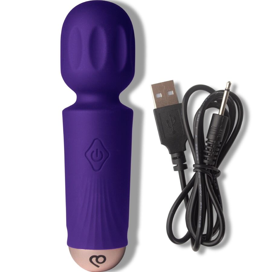 ROCKS-OFF - MINI RECHARGEABLE WAND 16 FUNCTIONS TULIP