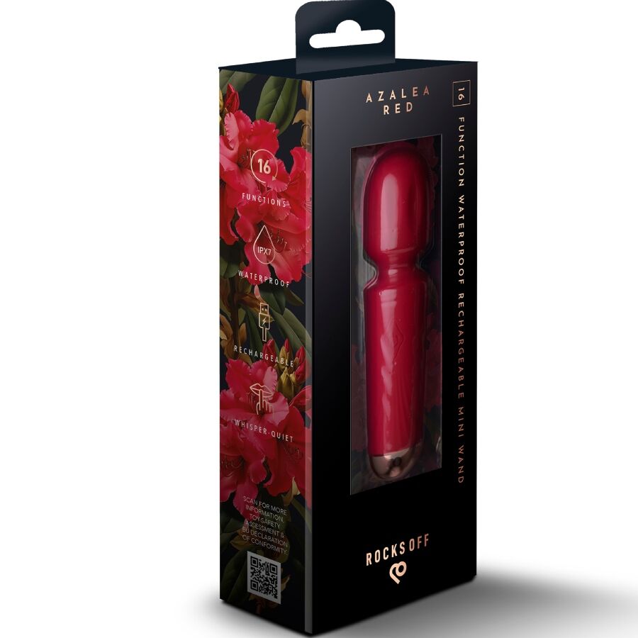 ROCKS-OFF - MINI RECHARGEABLE WAND 16 FUNCTIONS TULIP
