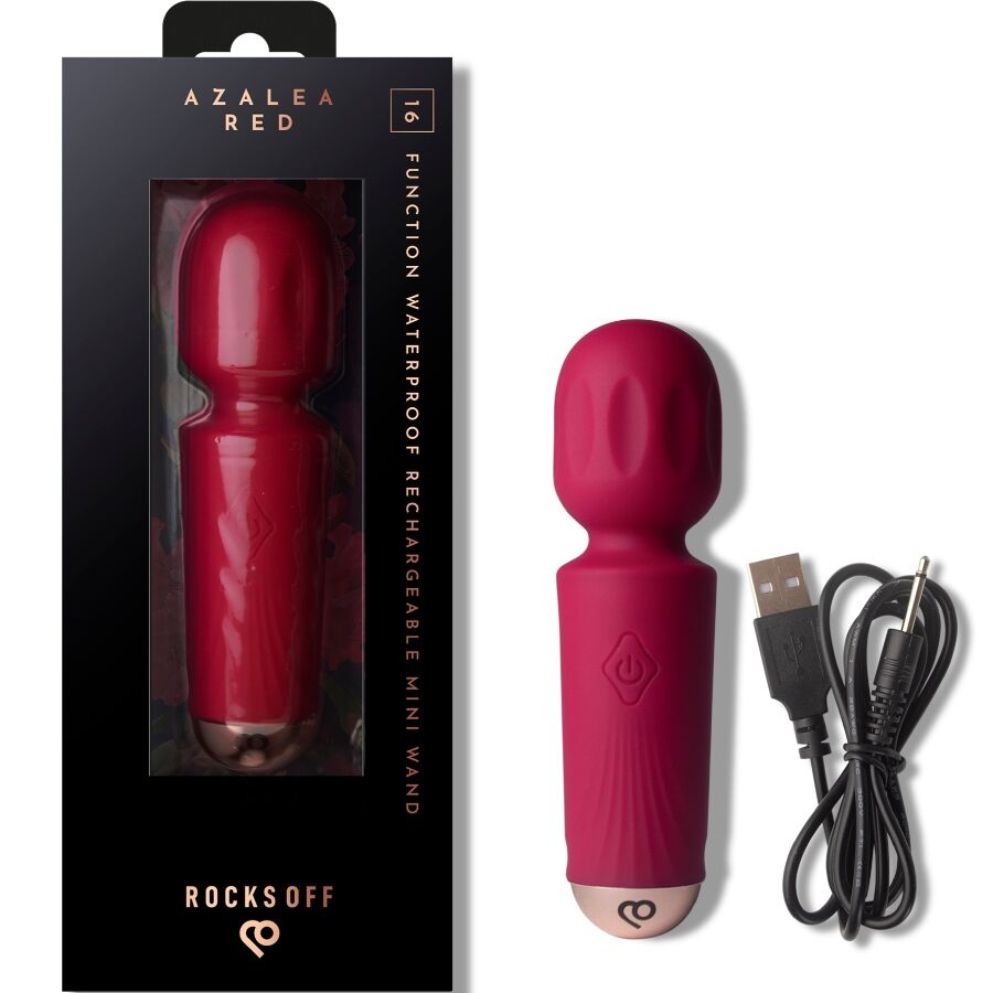 ROCKS-OFF - MINI RECHARGEABLE WAND 16 FUNCTIONS TULIP