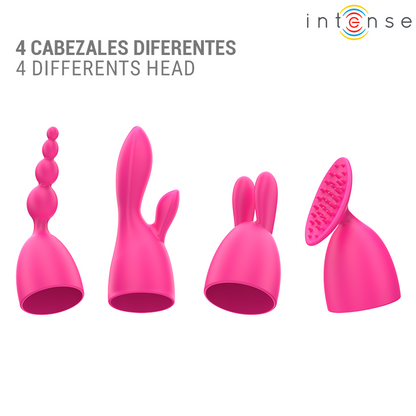 INTENSE - CHER VIBRATOR WITH 20 PATTERNS AND INTERCHANGEABLE HEADS