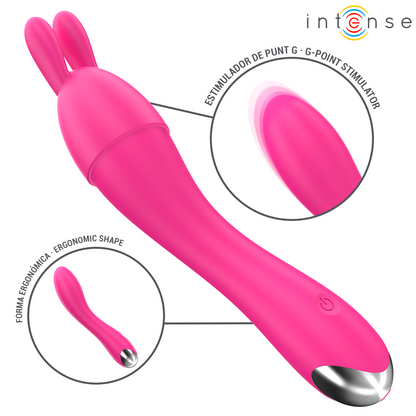 INTENSE - CHER VIBRATOR WITH 20 PATTERNS AND INTERCHANGEABLE HEADS