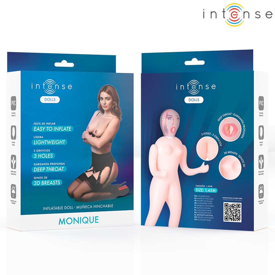 INTENSE DOLLS - POUPÉE GONFLABLE MONIQUE AVEC TROIS ORIFICES