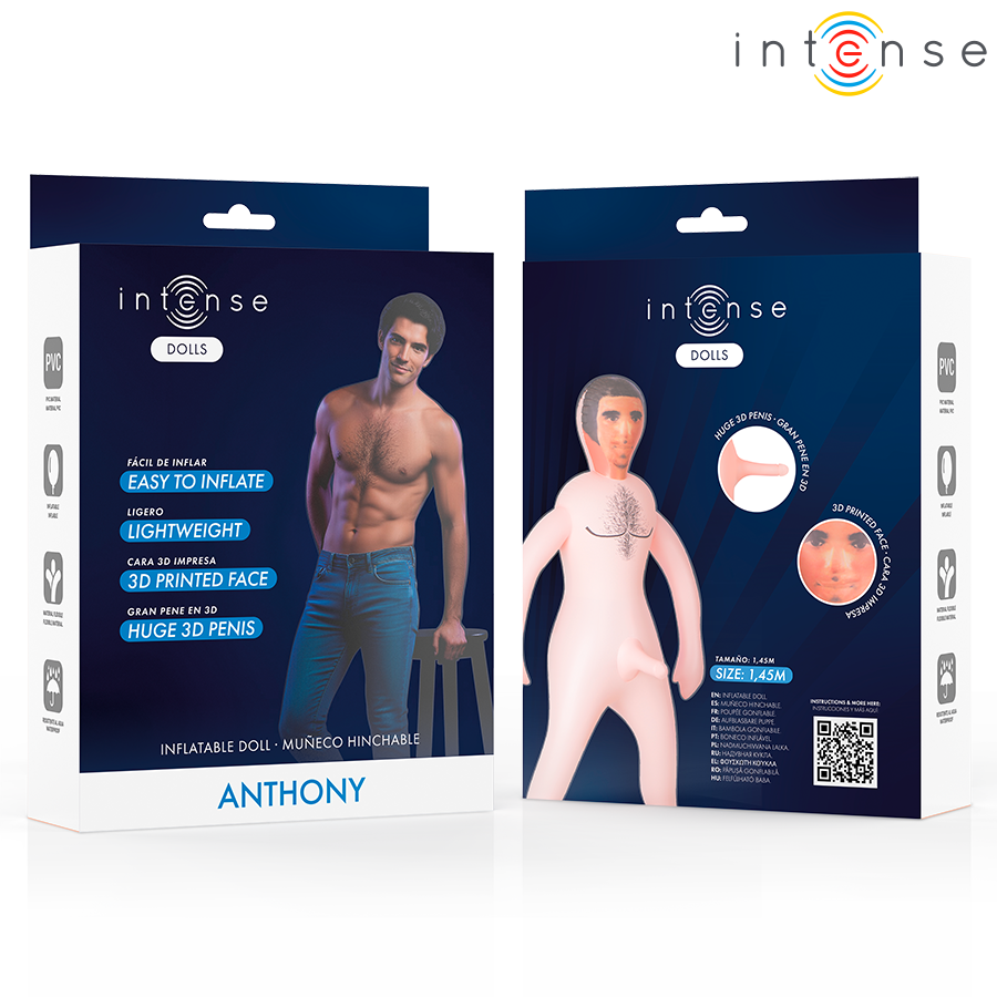 INTENSE DOLLS - ANTHONY INFLATABLE DOLL WITH 3D PENIS