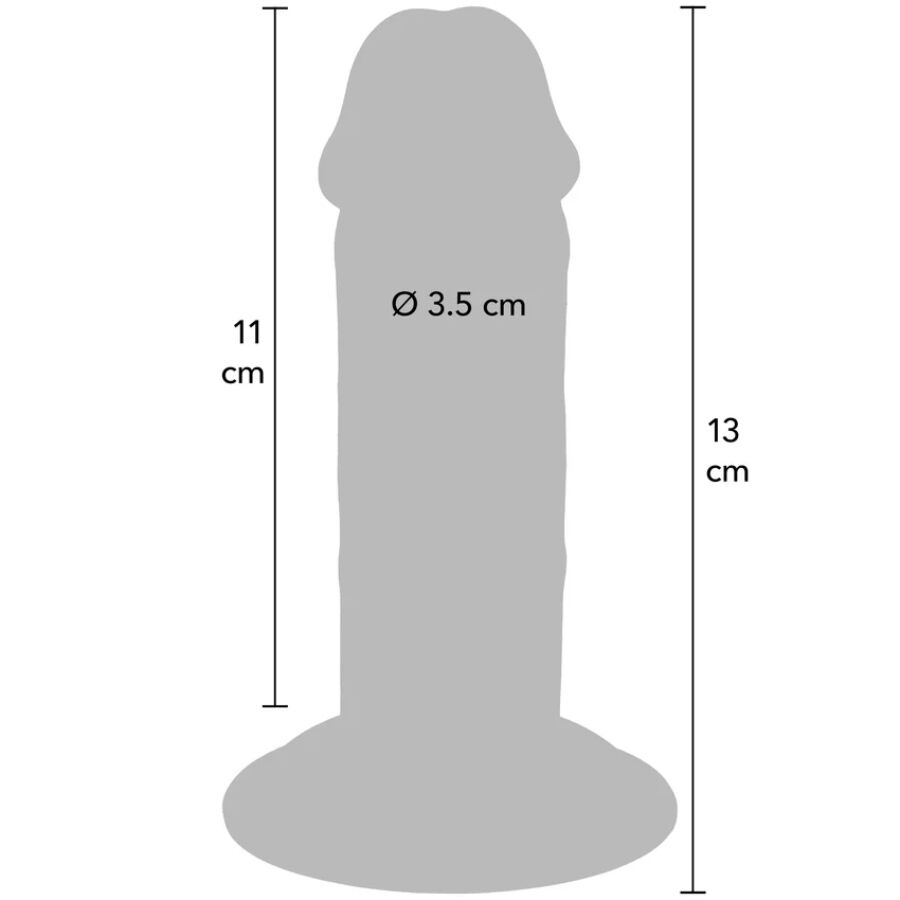 GET REAL - DELUXE THICK DOUBLE-DENSITY TPE DONG 13 CM