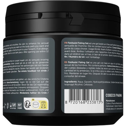 COBECO - GEL DE FISTING FIST ASSIST EXTRA DENSO A BASE DE AGUA 500 ML