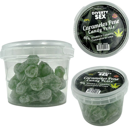DIABLO GOLOSO - 20 BONBONS PÉNIS AROMATISÉS AU CANNABIS